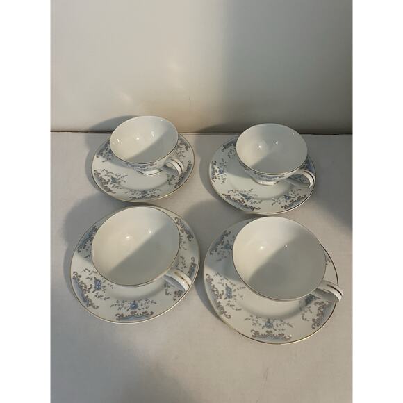 Imperial China Tea Cup and Saucer W Dalton SEVILLE 5303 -Set Of 4 - Picture 3 of 4